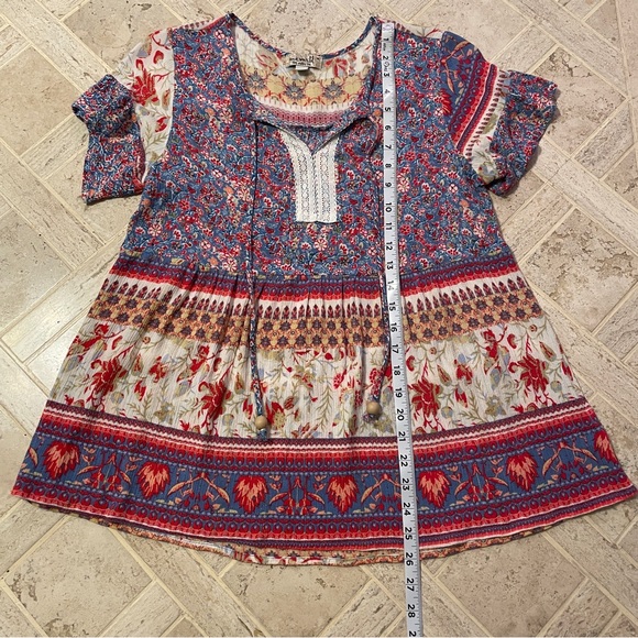 Oneworld Babydoll Bohemian Ruffle Sleeve - Picture 2 of 4